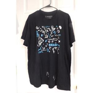 Mr. Beast Signed T-shirt with Sticker X-large New No Tags